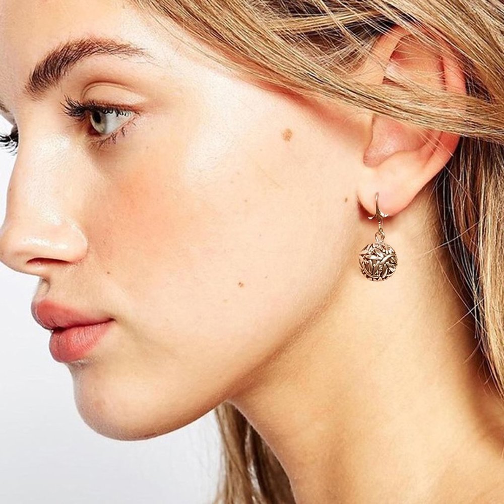 FP Jewelry Silver Earrings Contemporary Design Floral Filigree Hypoallergic